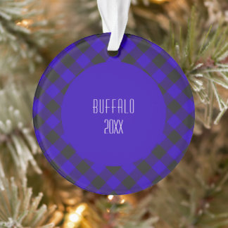 Buffalo Check Blue Clan Tartan Schots geruit Ornament