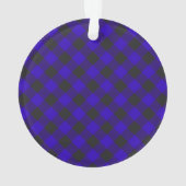 Buffalo Check Blue Clan Tartan Schots geruit Ornament (achterkant)