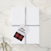 Buffalo Check Christmas Gift Label Cadeaulabel (Met Touw)