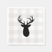Buffalo Check Deer Wilderness Cabin Servet (Voorkant)