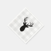 Buffalo Check Deer Wilderness Cabin Servet (Hoek)