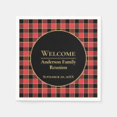 Buffalo Check Family Reunion Aangepaste kleuren SV Servet (Voorkant)