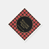 Buffalo Check Family Reunion Aangepaste kleuren SV Servet (Hoek)