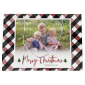 Buffalo Check geruite foto Kerstmis Groot Cadeauzakje (Voorkant)