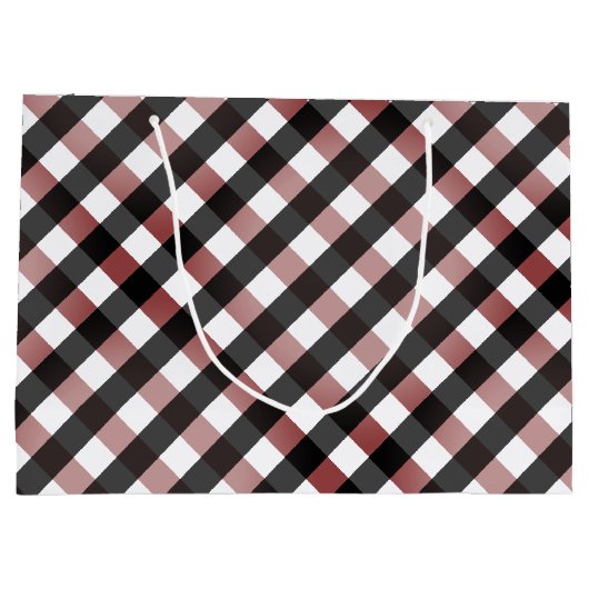 Buffalo Check geruite foto Kerstmis Groot Cadeauzakje (Achterkant)