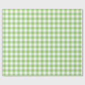 Buffalo Check gingham patroon kalk groen Cadeaupapier (Vlak)