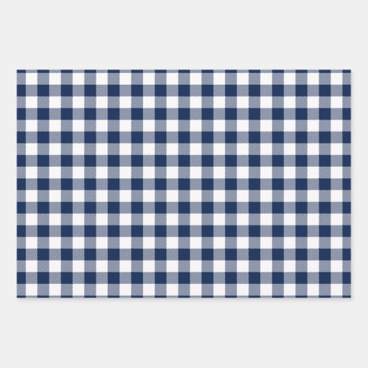 Buffalo Check gingham patroon Set Holiday Inpakpapier Vel (Voorkant 3)
