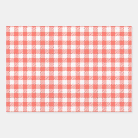 Buffalo Check gingham patroon Set Holiday Inpakpapier Vel (Voorkant)