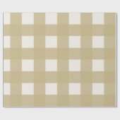 Buffalo Check Gold Simple Stylish Trendy Cadeaupapier (Vlak)