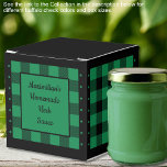 Buffalo Check - Groen en Zwart - Klassiek Bedankdoosjes<br><div class="desc">Klassieke groene en zwarte buffel vink het voorkeursvakje aan. Tekst aan beide zijden van de doos is aanpasbaar. Als u de knop/tool 'ontwerp bewerken' gebruikt,  kunt u ook uw eigen afbeeldingen/foto's toevoegen. Andere kleurstellingen beschikbaar. Bekijk het Collectie van alle doosgroottes & buffels controleer kleuren hier: https://www.zazzle.com/collections/boxes_product_promotional_gift_buffalo_check-119842043554925619</div>