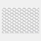 Buffalo Check Krans Typewriter Tekst Kerst Inpakpapier Vel (Voorkant 3)
