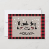 Buffalo Check Lumberjack Hartelijk dank Bedankkaart (Voorkant)