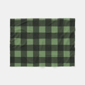 Buffalo Check Lumberjack Plaid Custom Kleur Groen Fleece Deken (Voorkant (Horizontaal))