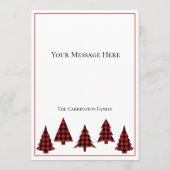 Buffalo Check Merry Kerstmis eenvoudig (Achterkant)