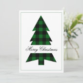 Buffalo Check Merry Kerstmis eenvoudig (Staand voorkant)