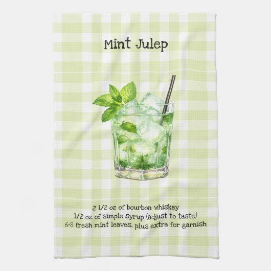 Buffalo Check Mint Julep Bar | Theedoek (Verticaal)