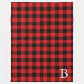 Buffalo Check Monogrammed Deken (Voorkant)
