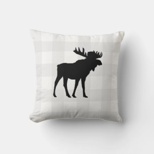 Buffalo Check Moose Wilderness Cabin Sierkussen