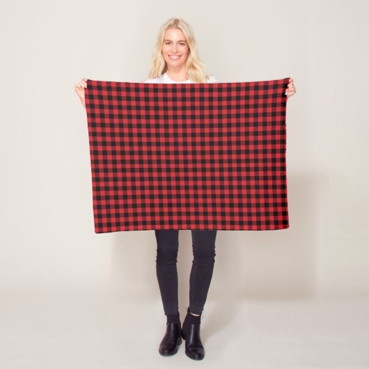 Buffalo Check Mountain Living Fleece Deken (In situ)