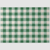 Buffalo Check Nuetral & Green Decoupage Paper Tissuepapier (Voorkant)