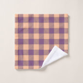 Buffalo Check Paars en Tannine Bad Handdoek (Wasdoekje)