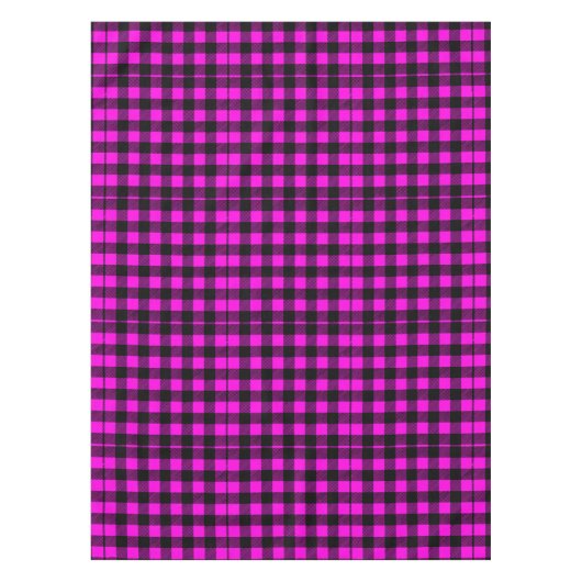Buffalo Check Paarse Plaid Pattern Tafelkleed (Voorkant)