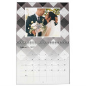 Buffalo Check Passen getrouwd eerste jaar bruiloft Kalender (Feb 2027)