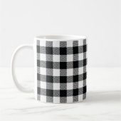 Buffalo Check Pattern Black Check Koffiemok (Links)