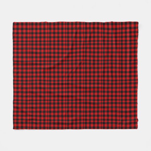 Buffalo Check Pattern Cozy Country Fleece Blanket (Voorkant (Horizontaal))