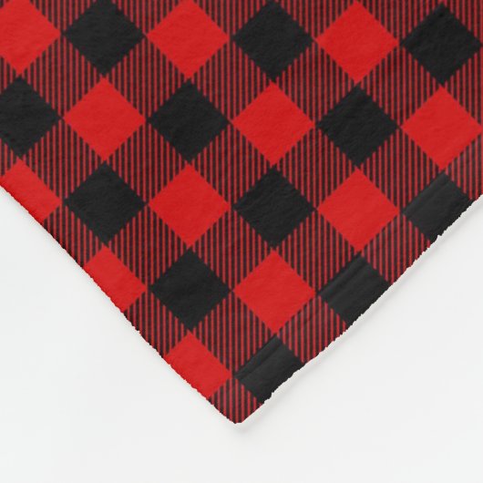 Buffalo Check Pattern Cozy Country Fleece Blanket (Hoek)
