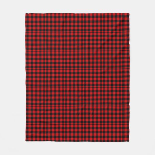 Buffalo Check Pattern Cozy Country Fleece Blanket Deken (Voorkant)
