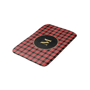 Buffalo Check Pattern Monogram Aangepaste kleuren  Badmat