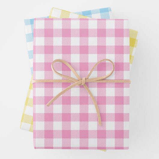 Buffalo Check Pattern Set Holiday Inpakpapier Vel (In situ)