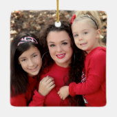 Buffalo Check Photo Keramisch Ornament (Achterkant)