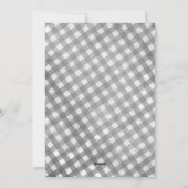 Buffalo check plaid 3 foto collage vreugdevolle fa feestdagenkaart (Achterkant)