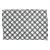 Buffalo Check Pset Black White Pattern Farmhouse Kussensloop (Voorkant)
