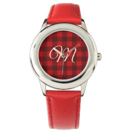 Buffalo Check Pset-kerstpatroon Horloge