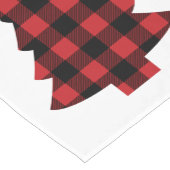 Buffalo Check Pset Merry Kerstmis Patroon Korte Tafelloper (Hoek)