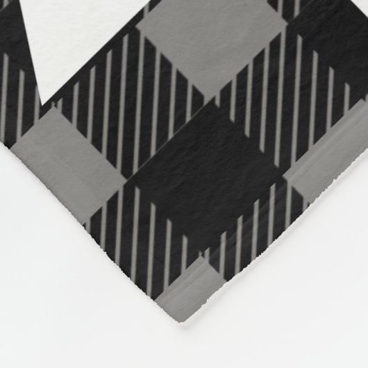 Buffalo Check Pset & Tree My First Kerstmis Fleece Deken (Hoek)