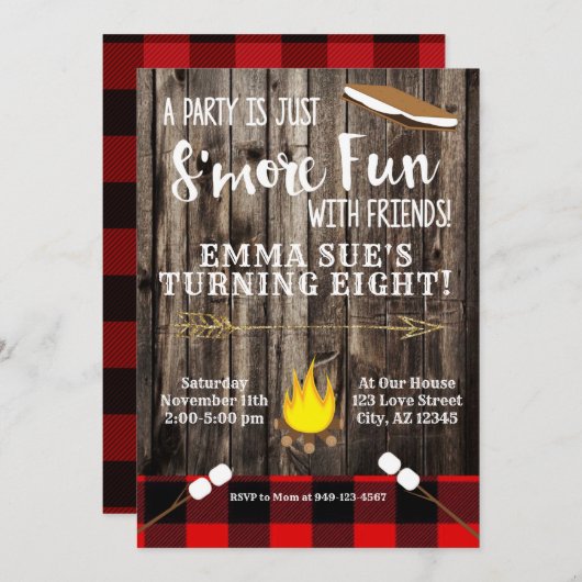 Buffalo Check Red S is leuker met vrienden van afg Kaart (Voorkant / Achterkant)