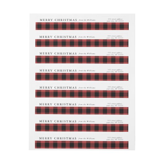 Buffalo Check Return-adreslabels (Vel)