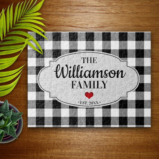 Buffalo Check Rustic Country Farmhouse Legpuzzel