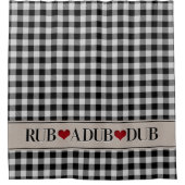 Buffalo Check Rustic Land Douchegordijn (Voorkant)