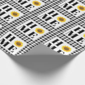 Buffalo check sunflower "Home" Cadeaupapier (Hoek)