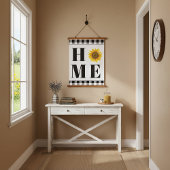 Buffalo check sunflower "Home" Hangend Wandkleed