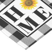 Buffalo check sunflower "Home" Korte Tafelloper (Hoek)