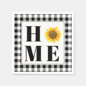 Buffalo check sunflower "Home" Servet (Voorkant)