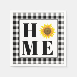 Buffalo check sunflower "Home" Servet