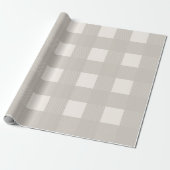Buffalo Check Tan Simple Stylish Trendy Play Cadeaupapier (Uitgerold)
