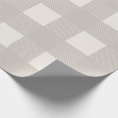 Buffalo Check Tan Simple Stylish Trendy Play Cadeaupapier (Hoek)